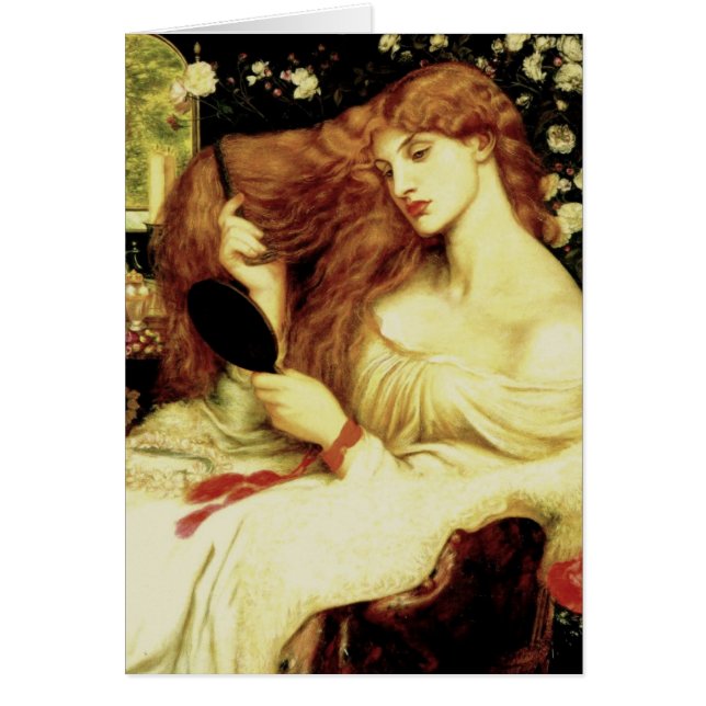 Cartão "Lady Lillith", por Dante Gabriel Rossetti (Frente)
