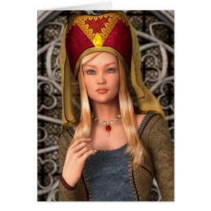 Cartão Lady Medieval