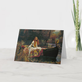 Cartão Lady of Shalott on the Water