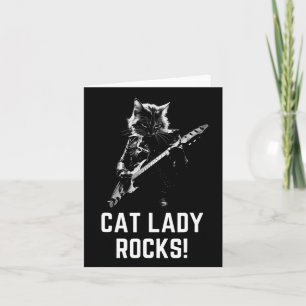 Cartão Lady Rocks! Senhoras de Violão Senhora Presidente