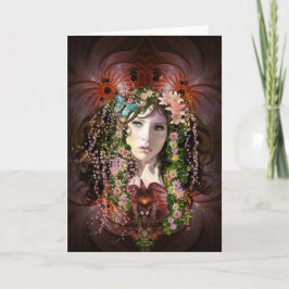Cartão Lady Spring Goddess Blank Note Card