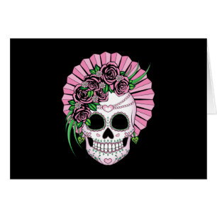 Cartão Lady Sugar Skull