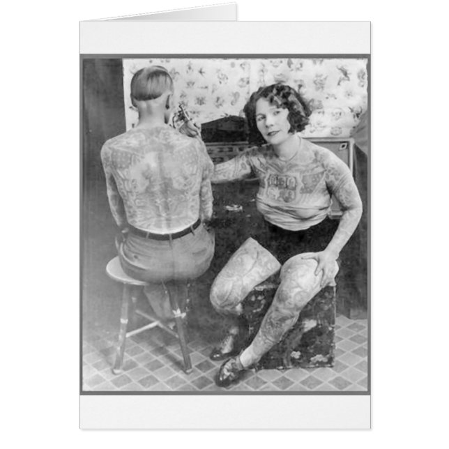 Cartão Lady Tattoo Artist (Frente)