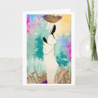 Cartão Lady with Basket