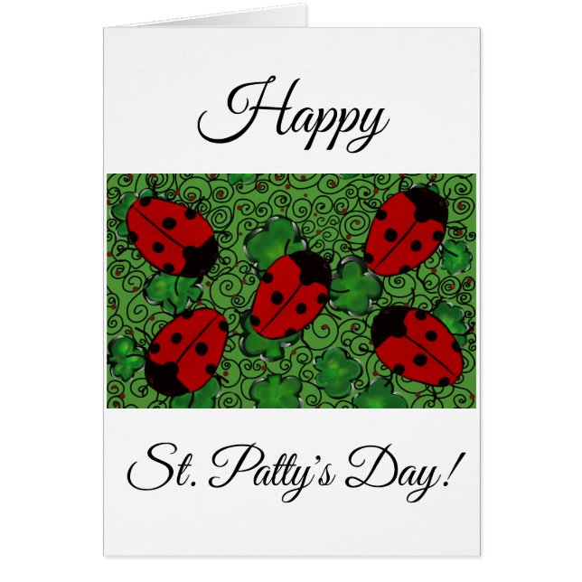 Cartão Ladybug (Frente)