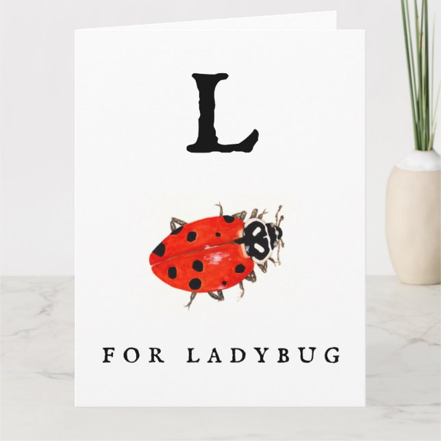 cartão Ladybug (Frente)