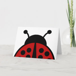 Cartão Ladybug blank card for your text