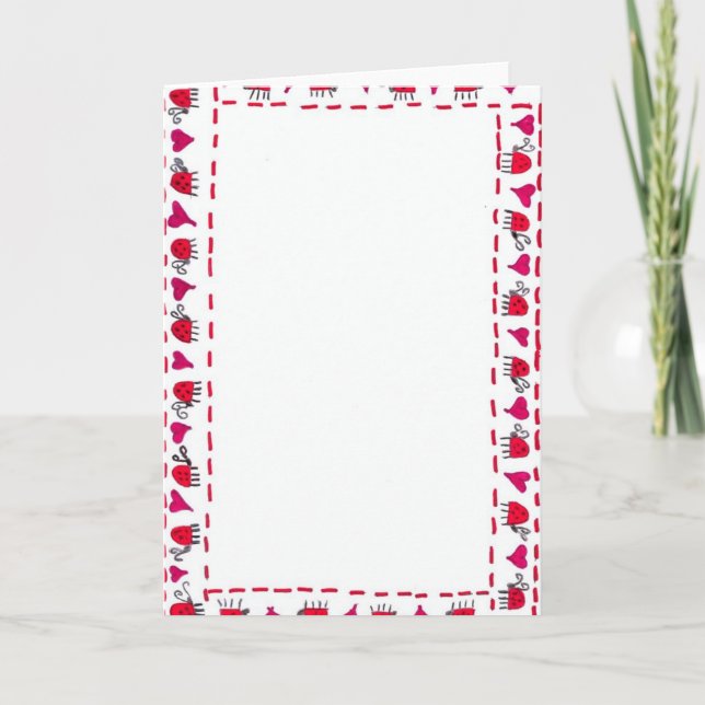 Cartão ladybug card (Frente)