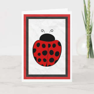 Cartão Ladybug Greeting Card