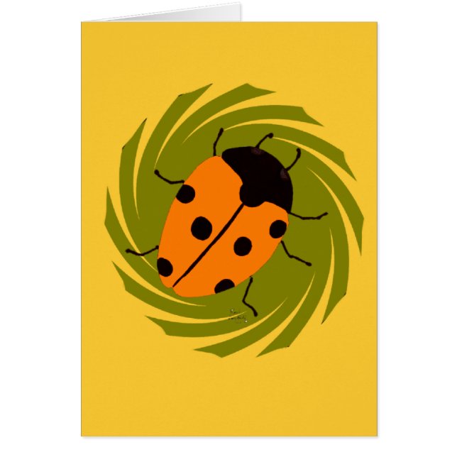 Cartão Ladybugs (Frente)