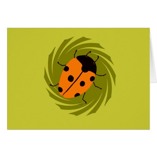 Cartão Ladybugs (Frente Horizontal)