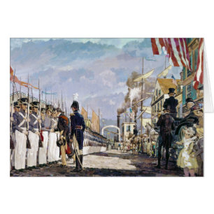 Cartão Lafayette e a guarda nacional por Ken Riley