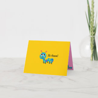 Cartão Lagarta Notecard