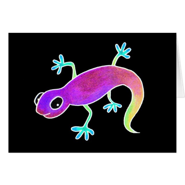 Cartão Lagarto elétrico! (Frente Horizontal)