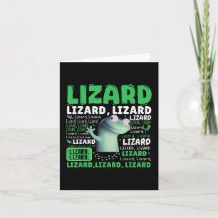 Cartão Lagarto Engraçado Meme Animal Mulheres Homens _1