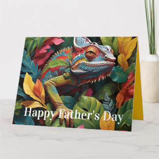 Cartão Lagarto Folhas & Cor