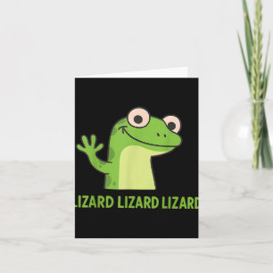 Cartão Lagarto Lagarto Lagarto Engraçado Weirdcore Animal