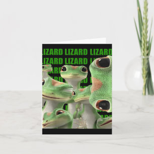 Cartão Lagarto Lagarto Lagarto Meme Engraçado (2 Lados) _