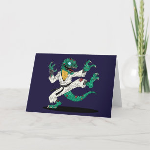 Cartão Lagarto Zumbi Kung Fu