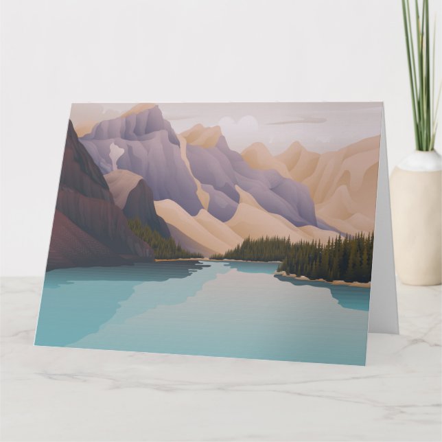 Cartão Lago azul (Frente)