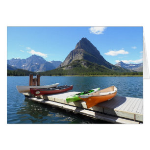 Cartão Lago Boats Swiftcurrent - Parque Nacional Glacier