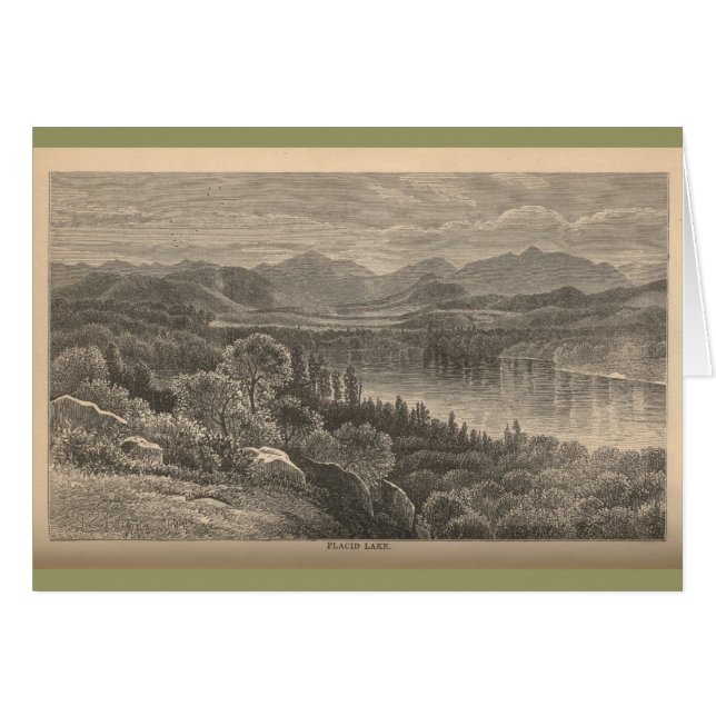 Cartão Lago calmo (Frente Horizontal)