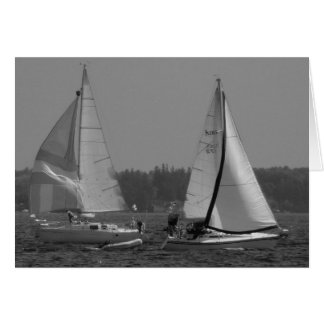 Cartão Lago Champlain Sailboat