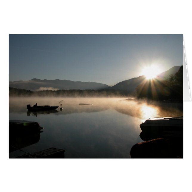 Cartão Lago Cinco Sunrise (Frente Horizontal)