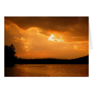 Cartão Lago Cinco Sunset