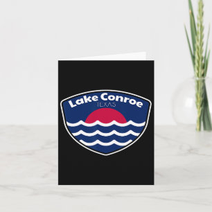 Cartão Lago Conroe Texas