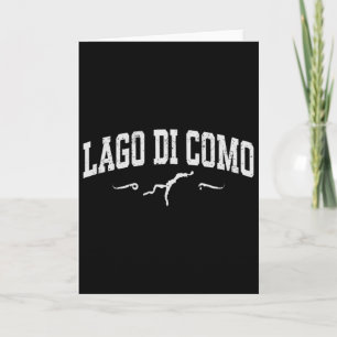 Cartão Lago de Como Lago Di Como Itália Lembrança de Féri