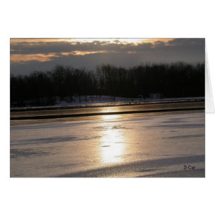 Cartão Lago de inverno, S Cyr