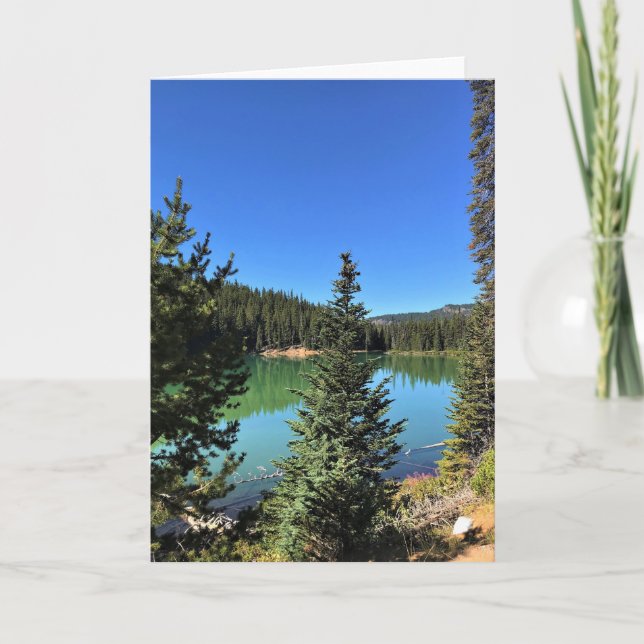 Cartão Lago do Diabo, Oregon (Frente)