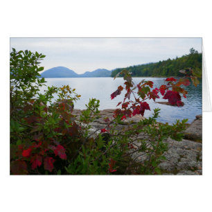 Cartão Lago Eagle no Parque Nacional de Acadia