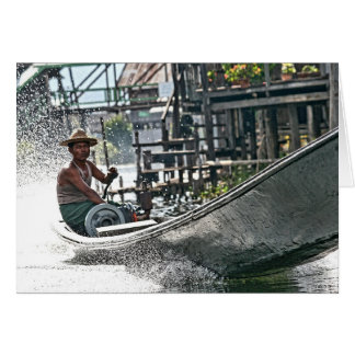 Cartão Lago Inle, Myanmar