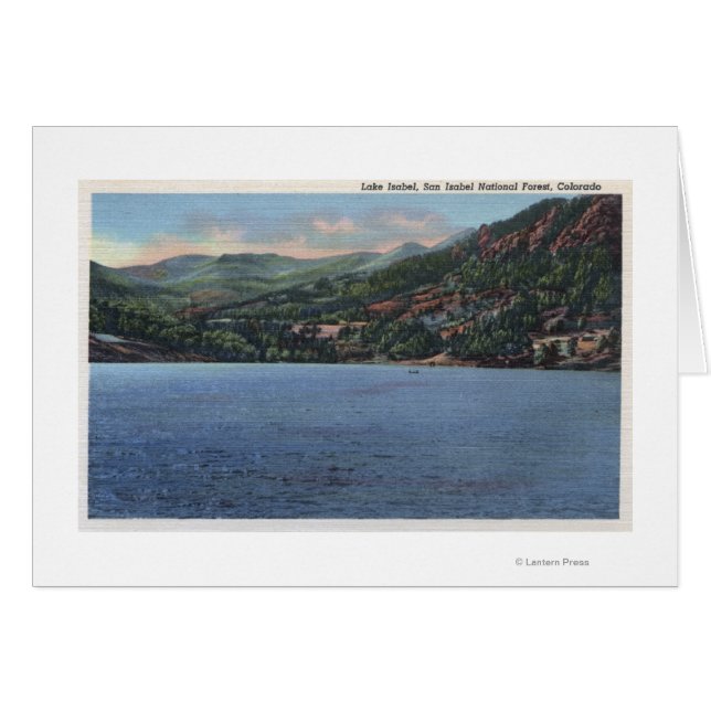 Cartão Lago Isabel, Colorado (Frente Horizontal)