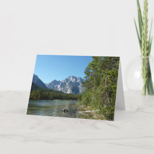 Cartão Lago Leigh no Parque Nacional Grand Teton
