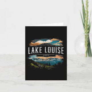 Cartão Lago Louise Mounties Alberta Caminhando ao ar livr