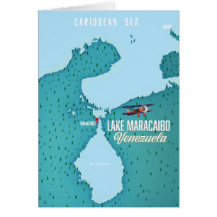 Cartão Lago Maracaibo, Venezuela mapeia navegação.
