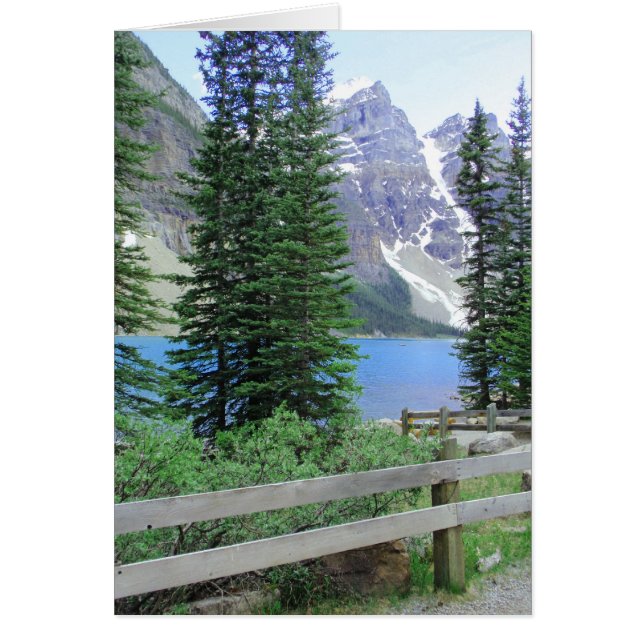 Cartão Lago Moraine (Frente)