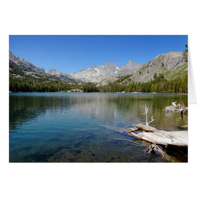 Cartão Lago Refletion, Mammoth Lagos CA, Dentro Vazio (Frente Horizontal)