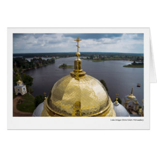 Cartão Lago Seliger do monastério de Nilov