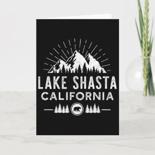 Cartão Lago Shasta Califórnia - Esqui na Montanha Caminha