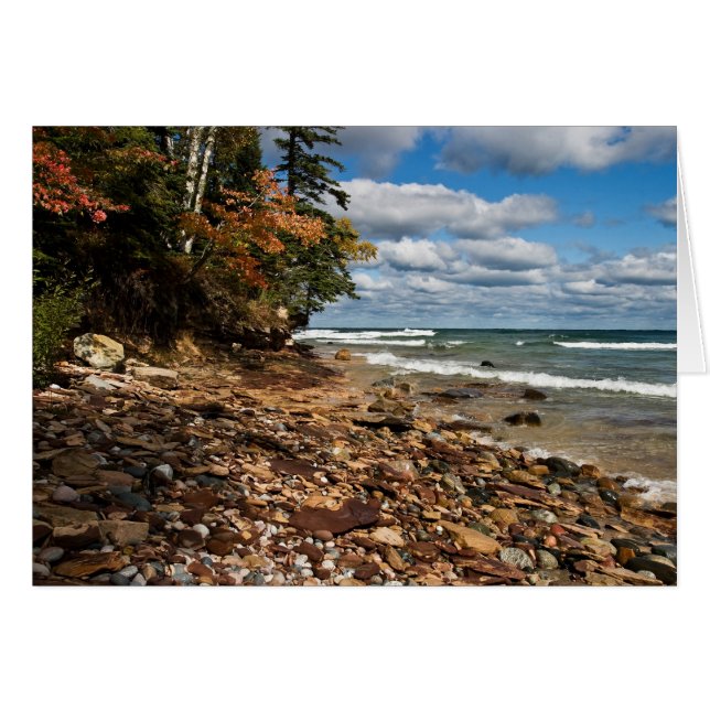 Cartão Lago Superior Beach (Frente Horizontal)