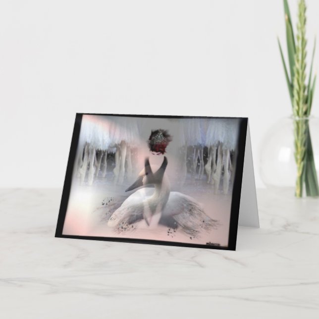 Cartão Lago swan (Frente)