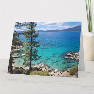Cartão Lago Tahoe Blue Green Waters