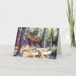 Cartão Lago Tahoe Cabine de 7" X 5"