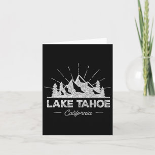 Cartão Lago Tahoe California Ca T Shirt Vintage Caminhand