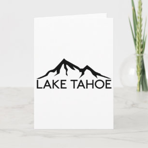 Cartão Lago Tahoe Califórnia Nevada Esqui