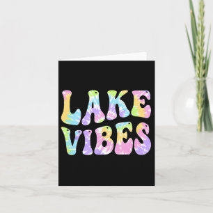 Cartão Lago Vibes Engraçado Barco de Pesca Velejando Mulh